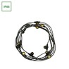 Festoon string light 5 m, 10 E27 sockets, IP44, black – bulbs not included – photo 2