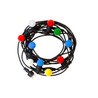 Festoon string light 5 m, 10 E27 sockets, IP44, black – bulbs not included – photo 6