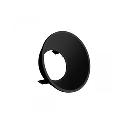 Reflector Orbito, recessed, surface-mounted, opal, black – WOJ+91473