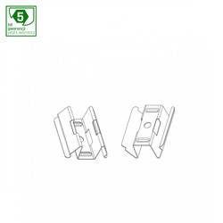 Mounting kit, pack of 2, surface-mounted, for Allday
