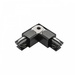 Connector SPS 2, left-hand, L-shaped, adjustable, black
