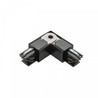 Connector SPS 2, links, L-vorm, richtbaar, zwart