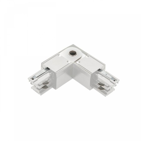 Connector SPS 2, left-hand, L-shaped, adjustable, white