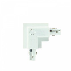 Connector SPS, right-hand, L-shaped, recessed, white