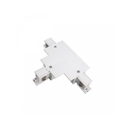 Connector SPS, links, T-vorm, inbouw, wit – WOJ+06510
