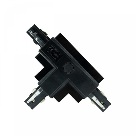 Conector SPS, lado direito, em T, de encastrar, preto – WOJ+06513