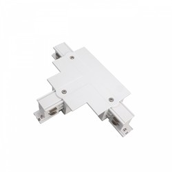 Connector SPS, right-hand, T-shaped, recessed, white – WOJ+06512