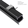 Binario elettrificato SPS, trifase, da incasso, nero – WOJ+06491 – foto 2