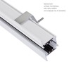 Rail SPS triphasé encastrable blanc – WOJ+06490 – photo 2