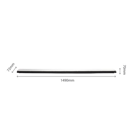 Στεγανό φωτιστικό LED Limea Gigant 52 W 4000 K IP65 1500 mm, μαύρο