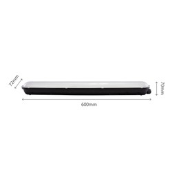Plafoniera LED stagna Limea Gigant 20 W 4000 K IP65 600 mm, nero – SLI028024NW_BLACK