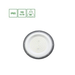 Campânula LED high bay Plateo Sun 3 100 W 4000 K IP65, preto – foto 2