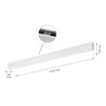 LED-Linienleuchte Allday 36 W 3000 K IP20, weiß – Foto 6