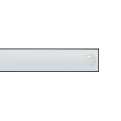 LED-Linienleuchte Allday 36 W 4000 K IP20, mit Bewegungsmelder, schwarz