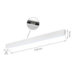 Luminaire linéaire LED Allday 36 W 4000 K IP20 blanc – photo 3