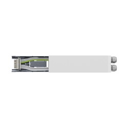 Carril electrificado Limea, de alimentación, blanco – SLI047107