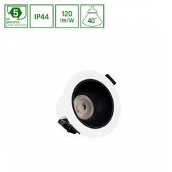 Downlight LED Orbito 10 W 4000 K IP44 rond anti-éblouissement opale blanc – photo 4