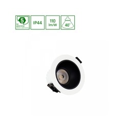 Downlight LED Orbito 10 W 3000 K IP44 rond anti-éblouissement opale blanc – photo 8