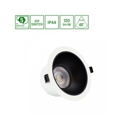 LED downlight Orbito 14-27 W 4000 K IP44, round, anti-glare, opal, white – photo 4