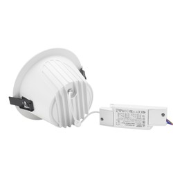 Downlight LED Orbito 14-27 W 4000 K IP44, στρογγυλό, αντιθαμβωτικό, οπάλ, λευκό – φωτογραφία 7