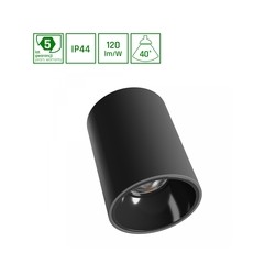 Plafón LED Orbito 10 W 4000 K IP44, de superficie, redondo, antideslumbramiento, negro – foto 4