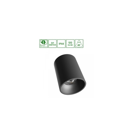 LED ceiling light Orbito 14-27 W 4000 K IP44, surface-mounted, round, anti-glare, black