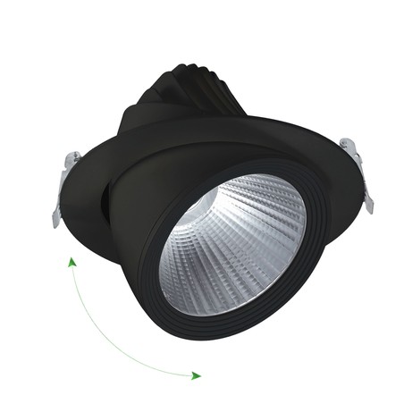 Downlight LED SAL Silena 2 27 W 3000 K IP20, nero
