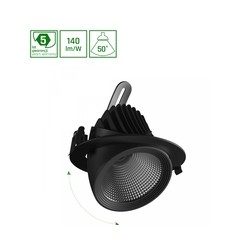 Downlight LED SAL Silena 2 27 W 4000 K IP20, μαύρο – φωτογραφία 2