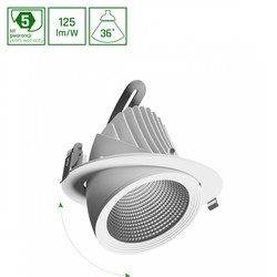 LED-downlight SAL Silena 2 40 W 4000 K IP20, wit – foto 3