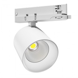 Proiettore LED a binario Artemida 32-40 W 4000 K 60° IP20, orientabile, bianco – foto 3