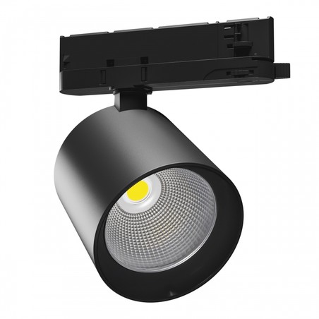 Proyector LED para carril Artemida 32-40 W 3000 K 60° IP20, orientable, negro