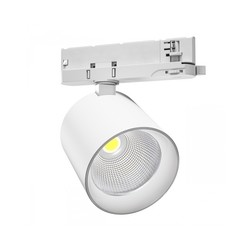Proyector LED para carril Artemida 32-40 W 3000 K 60° IP20, orientable, blanco