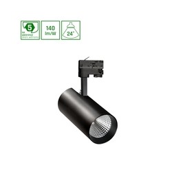 Proiettore LED a binario MDR Branta 19 W 3000 K 24° IP20, DALI, nero – foto 2