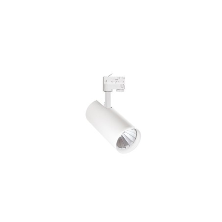 Proyector LED para carril MDR Branta Lux 27 W 3000 K 15° IP20, blanco