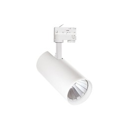 Proyector LED para carril MDR Branta Lux 27 W 3500 K 60° IP20, blanco