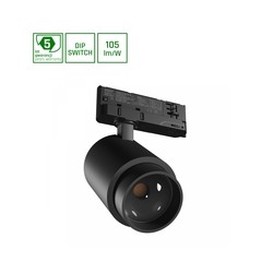 Светодиодный трековый прожектор Pava Point 6 6-20 W 4000 K 45° IP20, чёрный