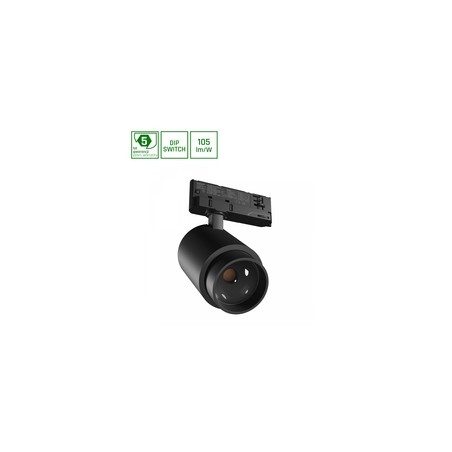 LED-skenspotlight Pava Point 6 6-20 W 4000 K 45° IP20, svart