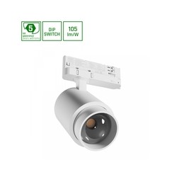 Proiettore LED a binario Pava Point 6 6-20 W 4000 K 45° IP20, bianco