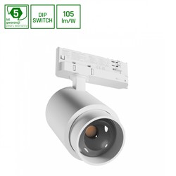 LED-skenspotlight Pava Point 6 6-20 W 4000 K 45° IP20, vit – foto 2