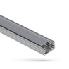 Profilé aluminium verre clair pour ruban LED