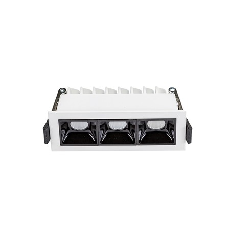 Foco LED empotrable Grid Degwhite 8 W, regulable