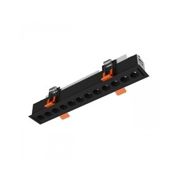 Foco LED de encastrar Grid 12 W 40° IP20, CCT (temperatura de cor ajustável), preto – foto 2