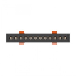 Χωνευτό σποτ LED Grid 12 W 40° IP20, CCT (ρυθμιζόμενη θερμοκρασία χρώματος), μαύρο – φωτογραφία 6