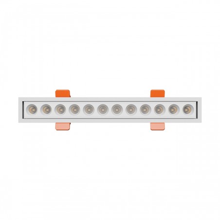 Χωνευτό σποτ LED Grid 12 W 40° IP20, CCT (ρυθμιζόμενη θερμοκρασία χρώματος), λευκό