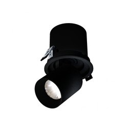 Downlight LED IN-OUT 20 W, χωνευτό, ρυθμιζόμενο, μαύρο – φωτογραφία 2