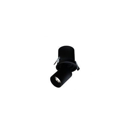 Downlight LED IN-OUT 12 W, podtynkowy, regulowany, czarny