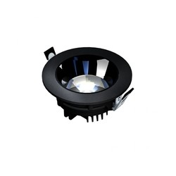 Downlight LED Mirror 20 W 3000 K IP20, de encastrar, orientável, preto