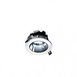 LED downlight Mirror 8 W 3000 K IP20, recessed, adjustable, white