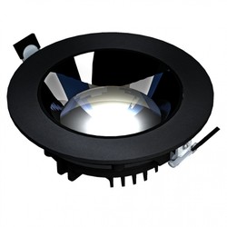 LED downlight Mirror 30 W 3000 K IP20, recessed, adjustable, black