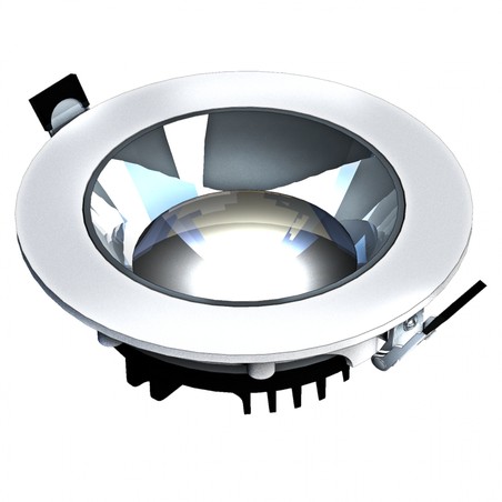 Downlight LED Mirror 30 W 3000 K IP20, empotrable, orientable, blanco